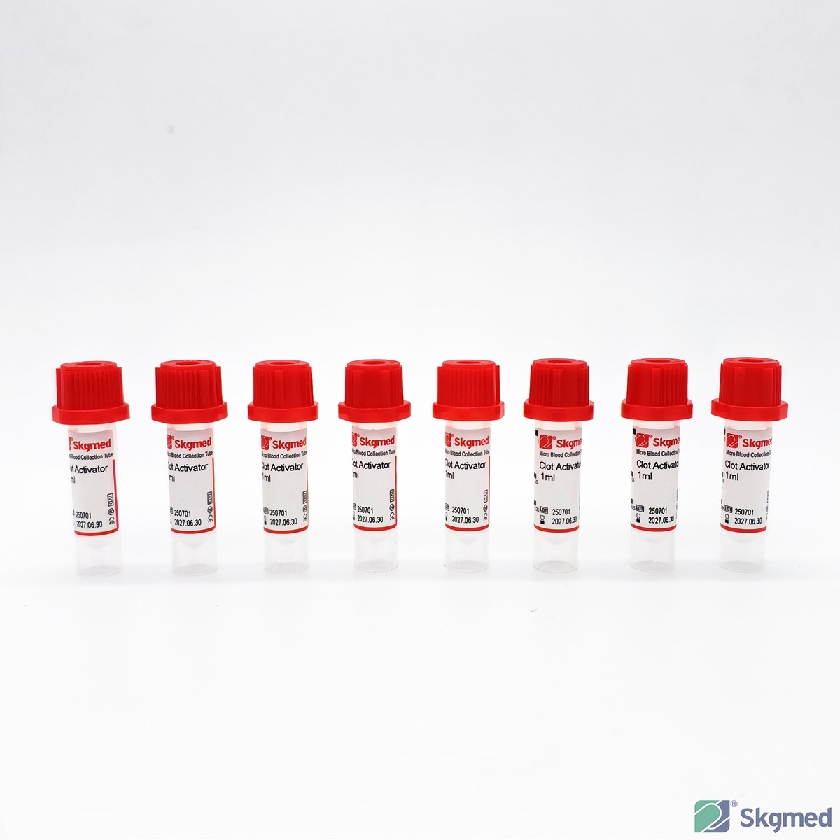 Micro tube de pr&eacute;l&egrave;vement sanguin activateur de caillot ou nature 0,5 ml ou 1,0 ml