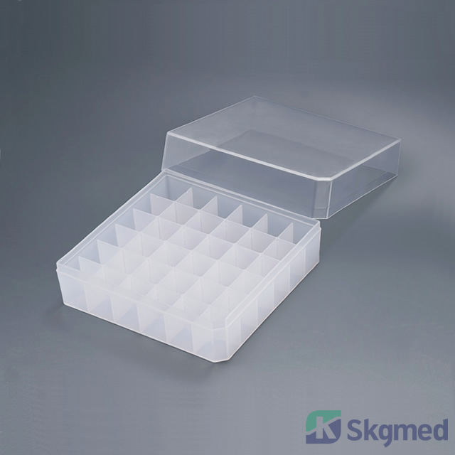 36wells Microtube Storage box in Polypropylene (Cover）