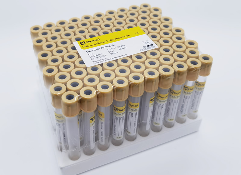 Gel separato per provette per il prelievo del sangue con attivatore della coagulazione 