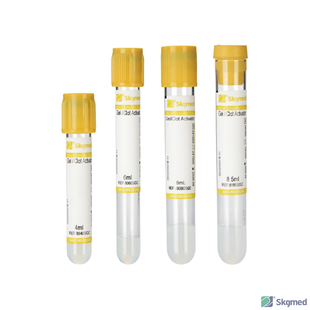 Цус цуглуулах хоолой, цусны бүлэгнэлтийн идэвхжүүлэгчтэй салангид гель 