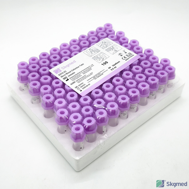 Micro Blood Collection Tube EDTA K2 կամ EDTA K3 0.5ml կամ 1.0ml