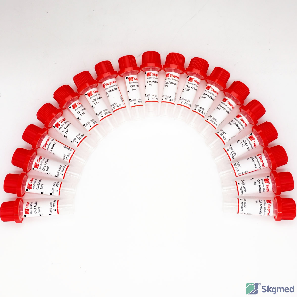 Micro Blood Collection Tube Clot Activator ຫຼື Plain 0.5ml ຫຼື 1.0ml
