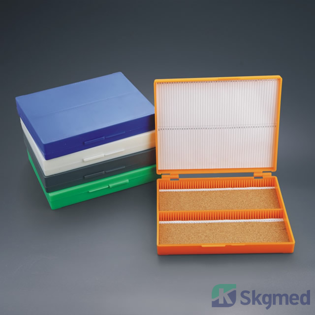 Storage Boxes for Microscope Slide 100 Place (Snap Closures)