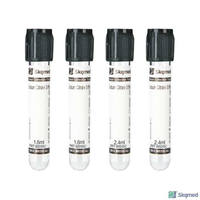 ESR 3.8% נתרן ציטראט 13X75 מ'מ צינור איסוף דם ואקום 