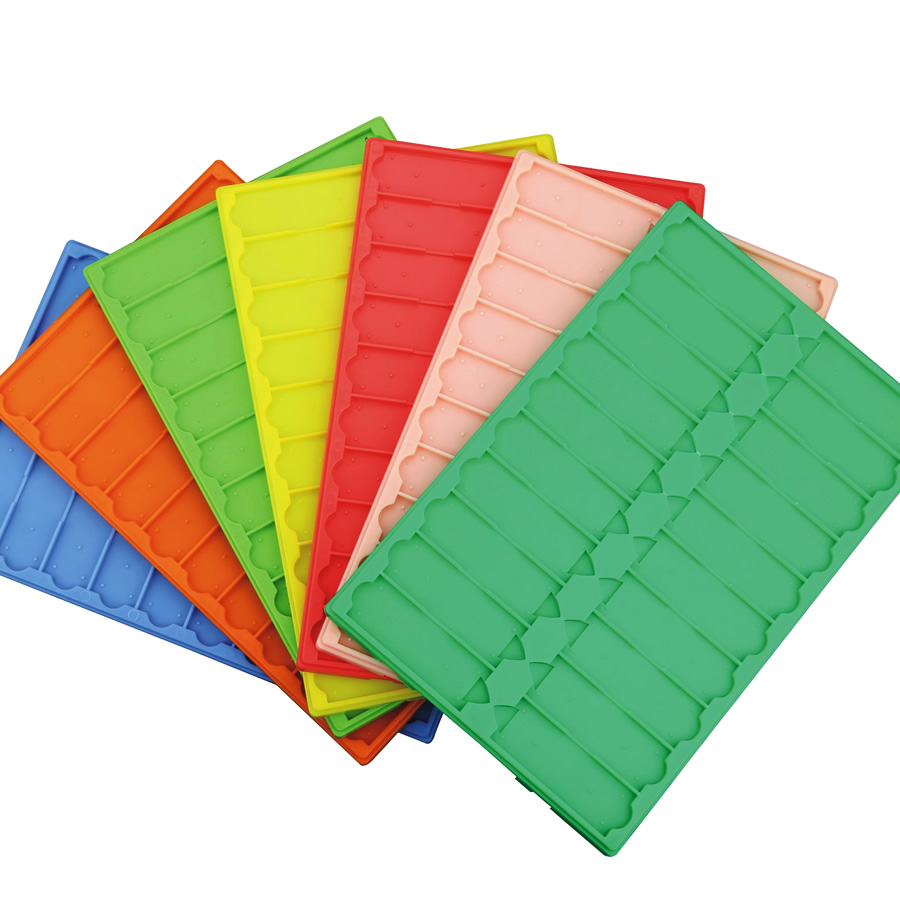 Dulang Plastik untuk Slaid Mikroskop 20 Tempat Disediakan Dulang Pengeringan Slaid Papan Penyimpanan